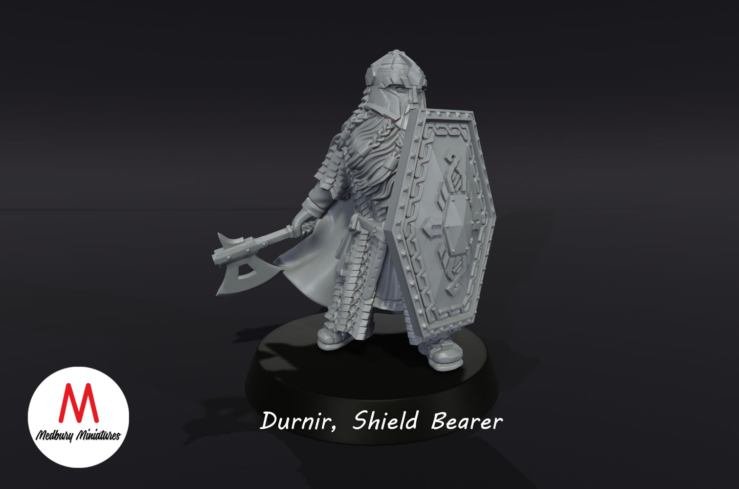 Durnir, porteur de bouclier - Medbury Miniatures