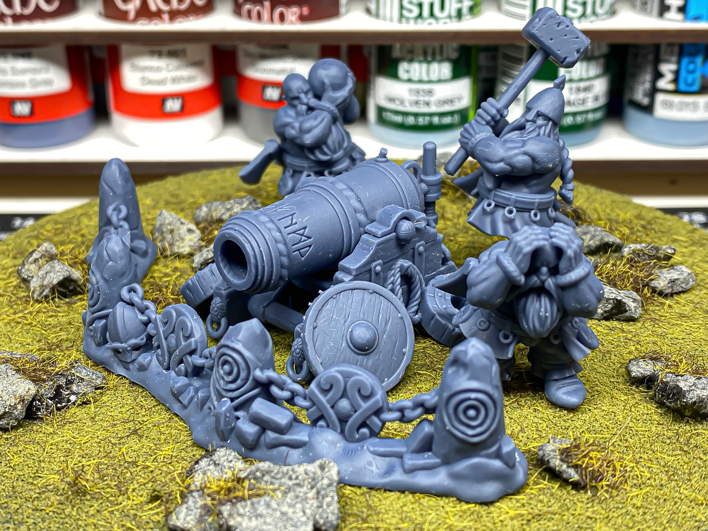 Dwarf Artillery Set - Highlands Miniatures