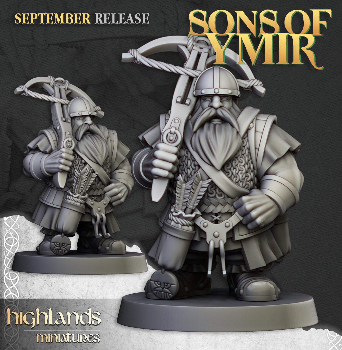 Dwarf Crossbowmen Unit - Highlands Miniatures