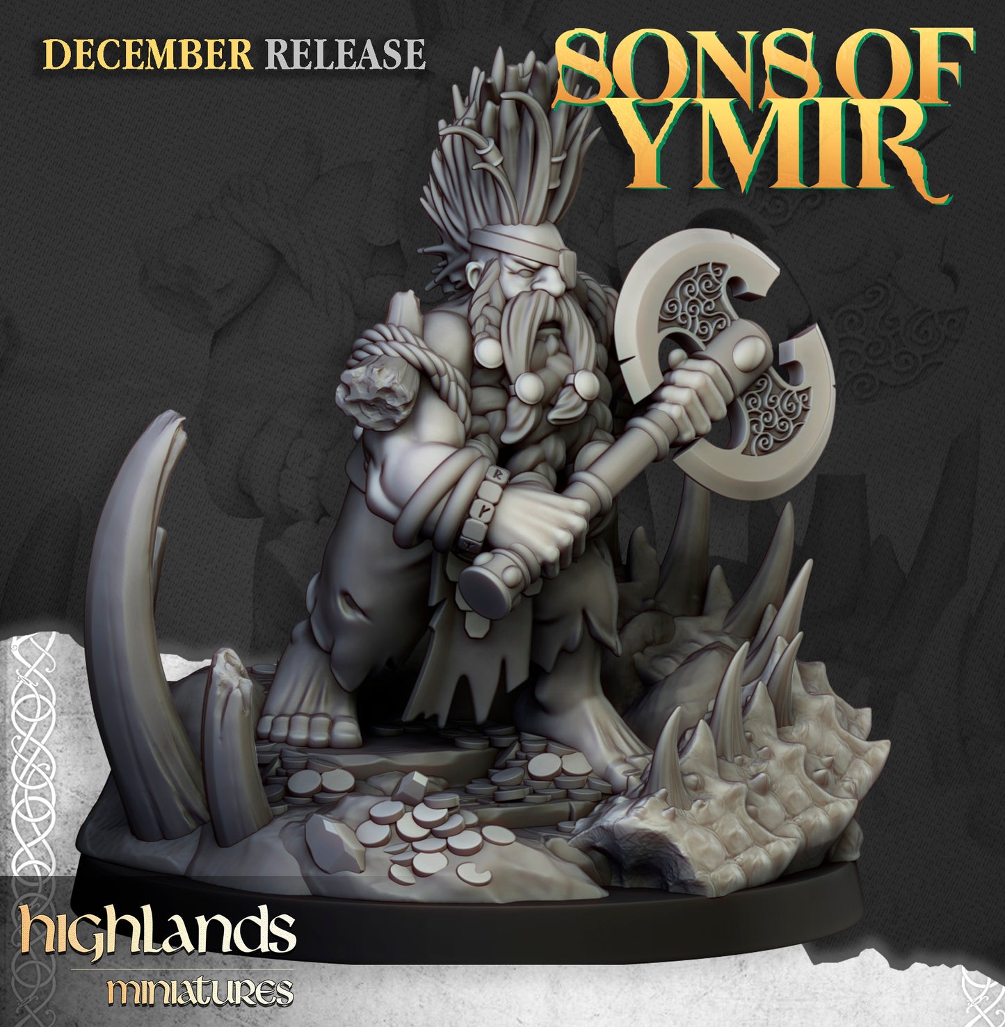 Nain chercheur de dragons - Highlands Miniatures