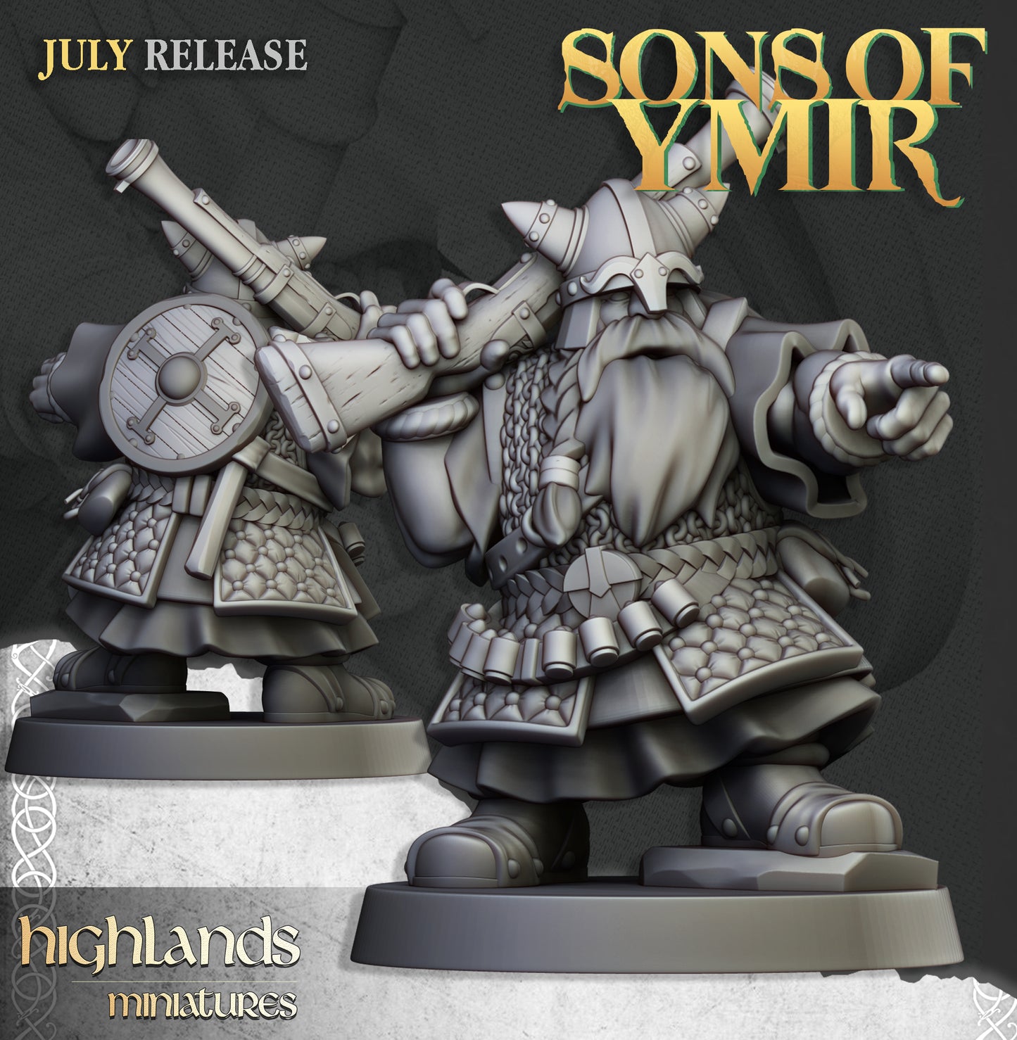 Dwarfs Marksmen Unit - Highlands Miniatures