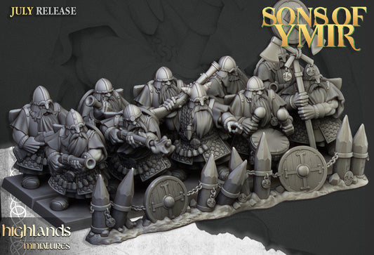 Dwarfs Marksmen Unit - Highlands Miniatures