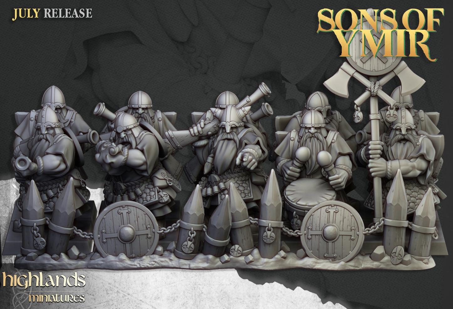 Dwarfs Marksmen Unit - Highlands Miniatures