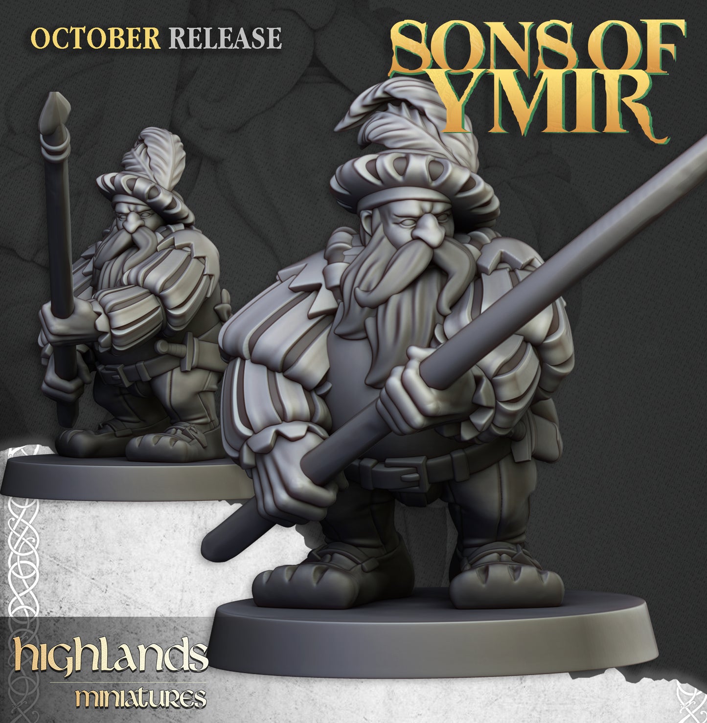 Dwarf Pikemen Unit - Highlands Miniatures