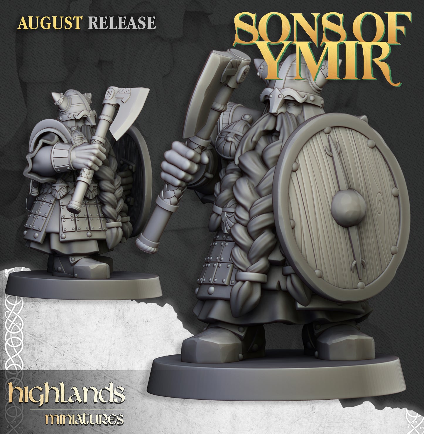 Dwarf Veterans Unit - Highlands Miniatures