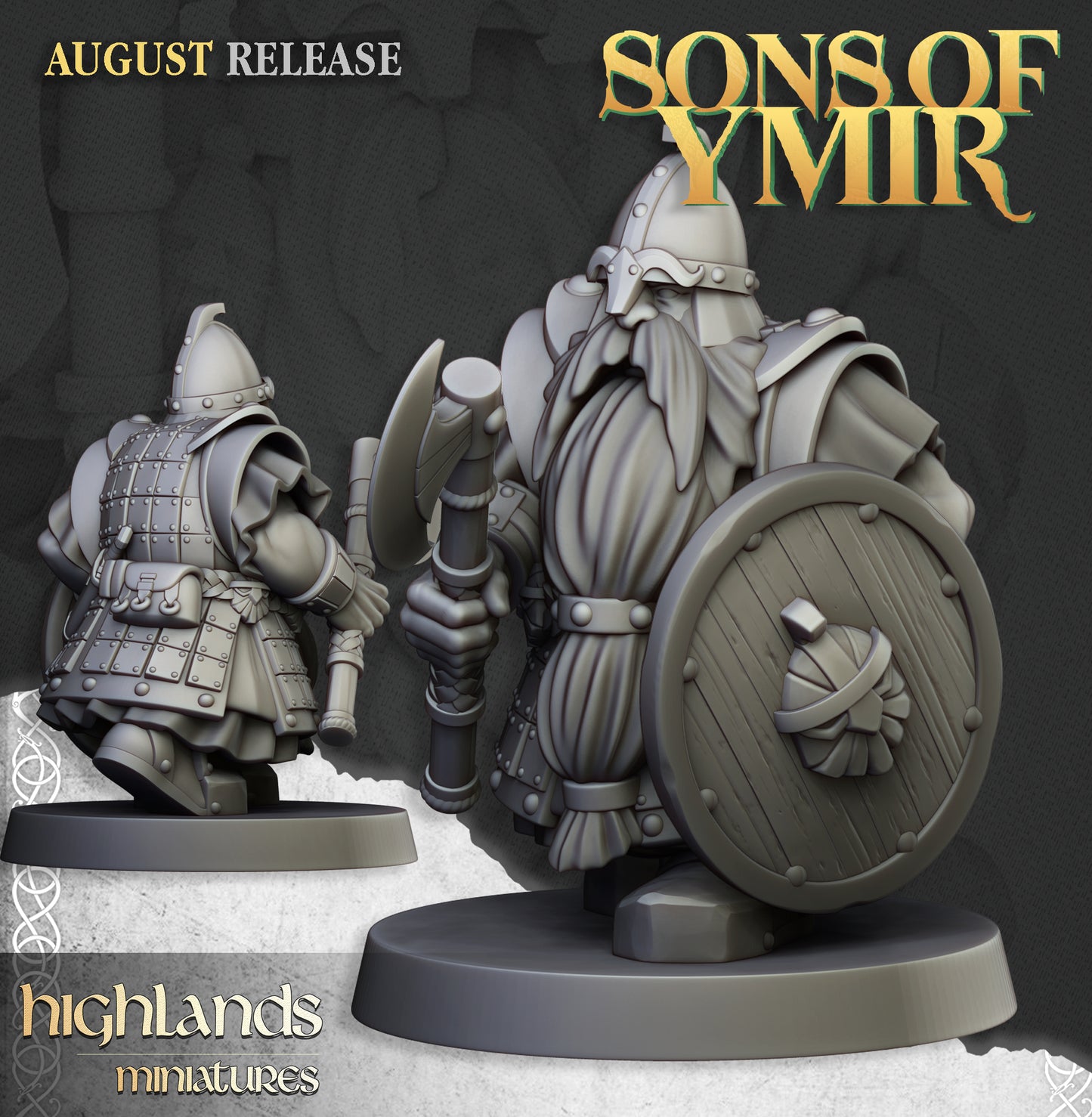 Dwarf Veterans Unit - Highlands Miniatures