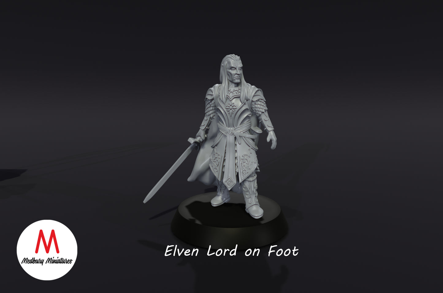 Elven Lord Foot & Mounted  - Medbury Miniatures