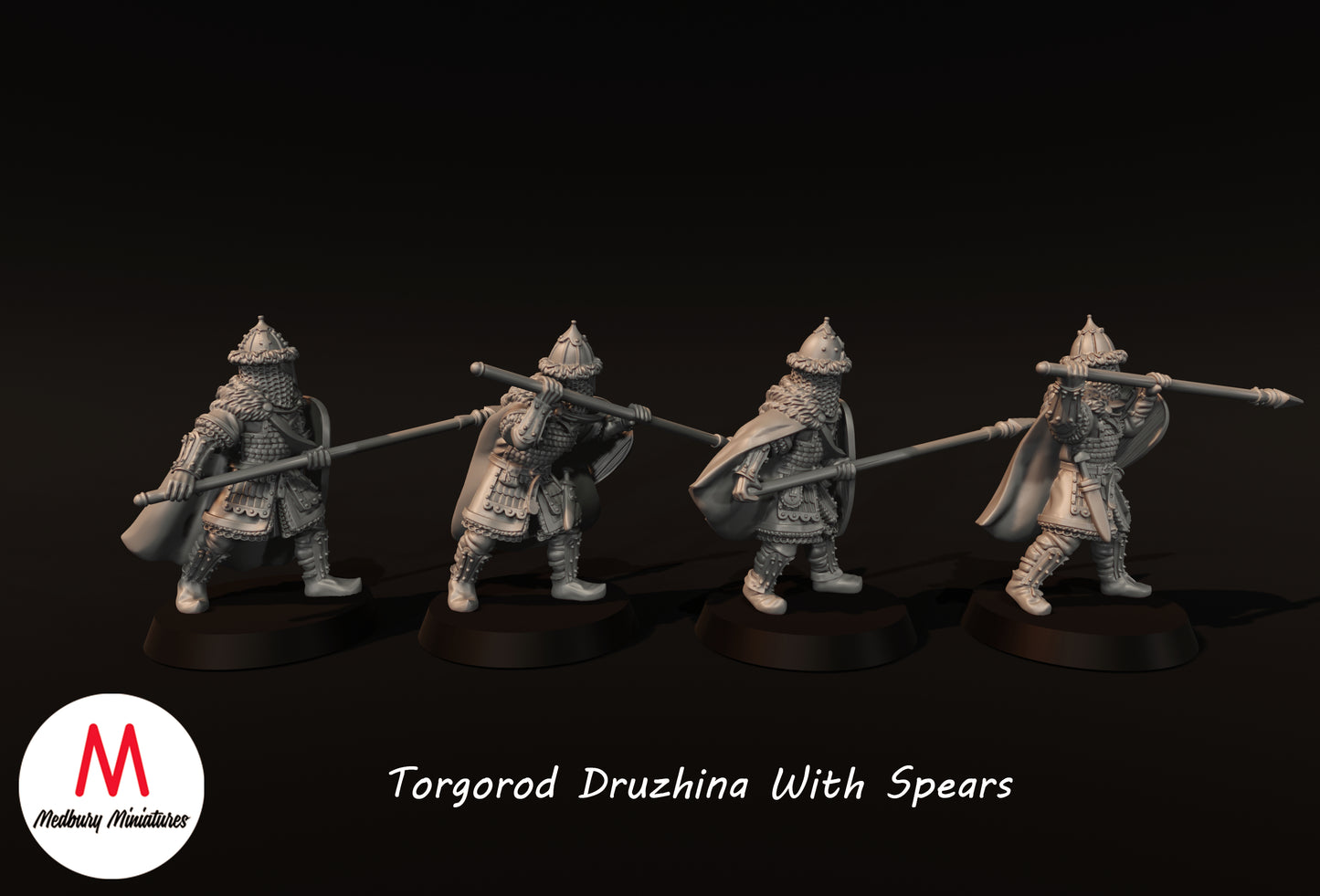 Torgorod Druzhina avec lances - Medbury Miniatures