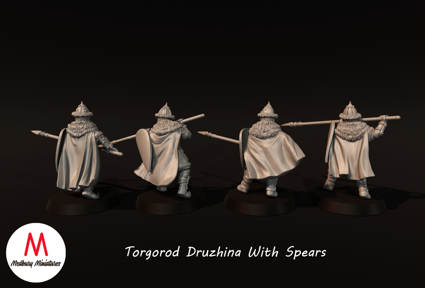 Torgorod Druzhina avec lances - Medbury Miniatures