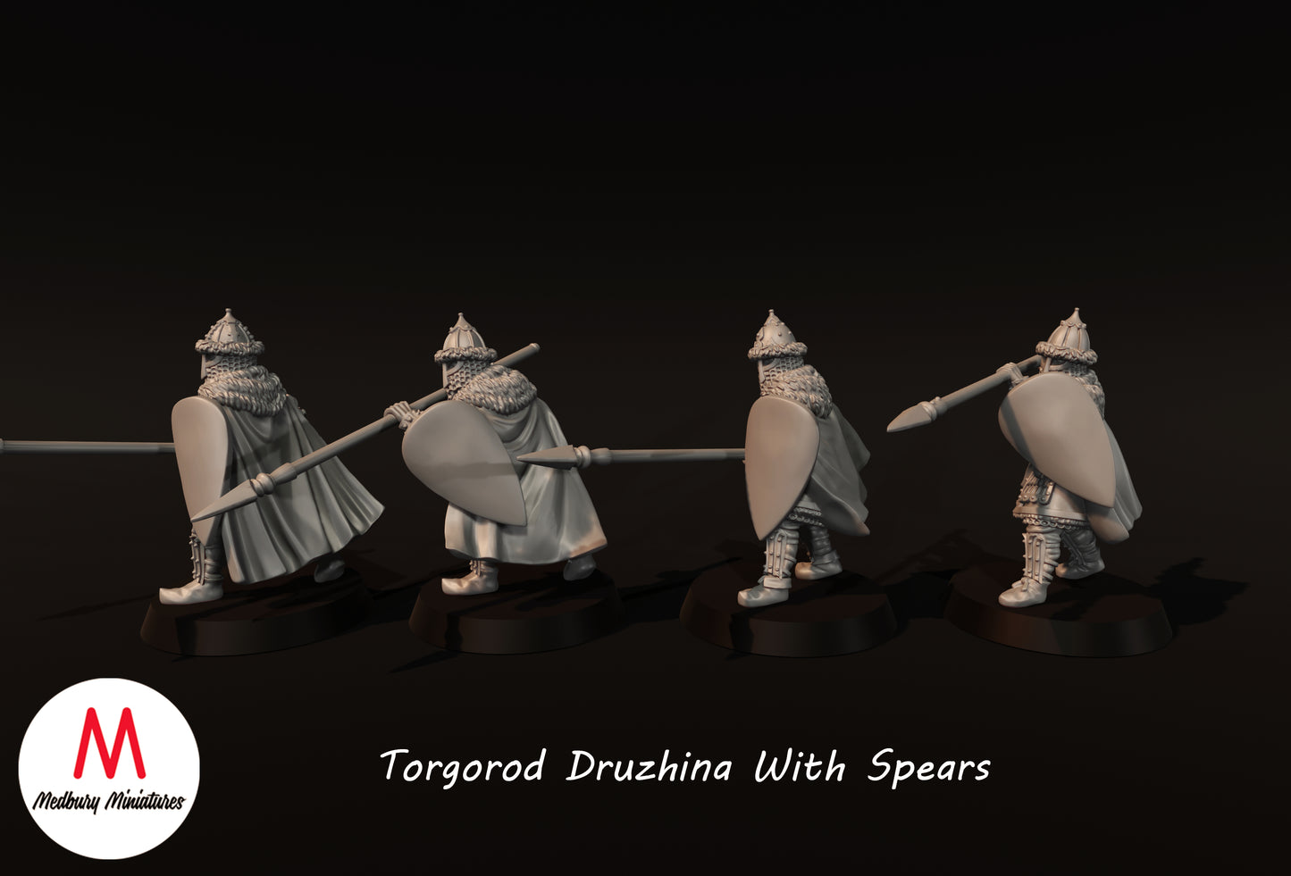 Torgorod Druzhina avec lances - Medbury Miniatures