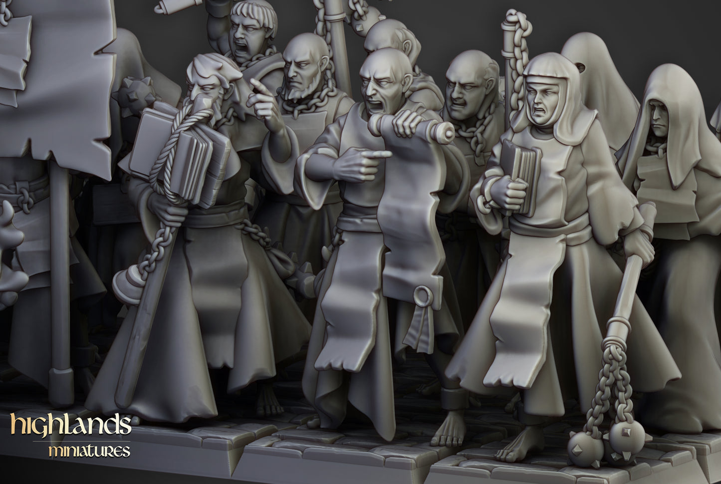 Fanatical Zealots - Highlands Miniatures