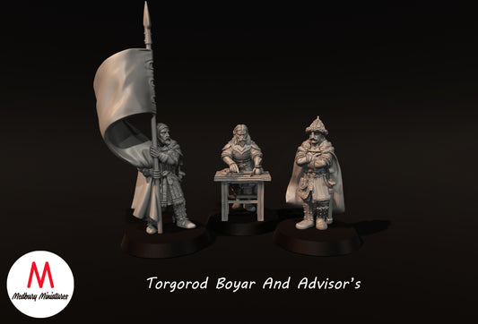 Torgorod Boyar And Advisors - Medbury Miniatures