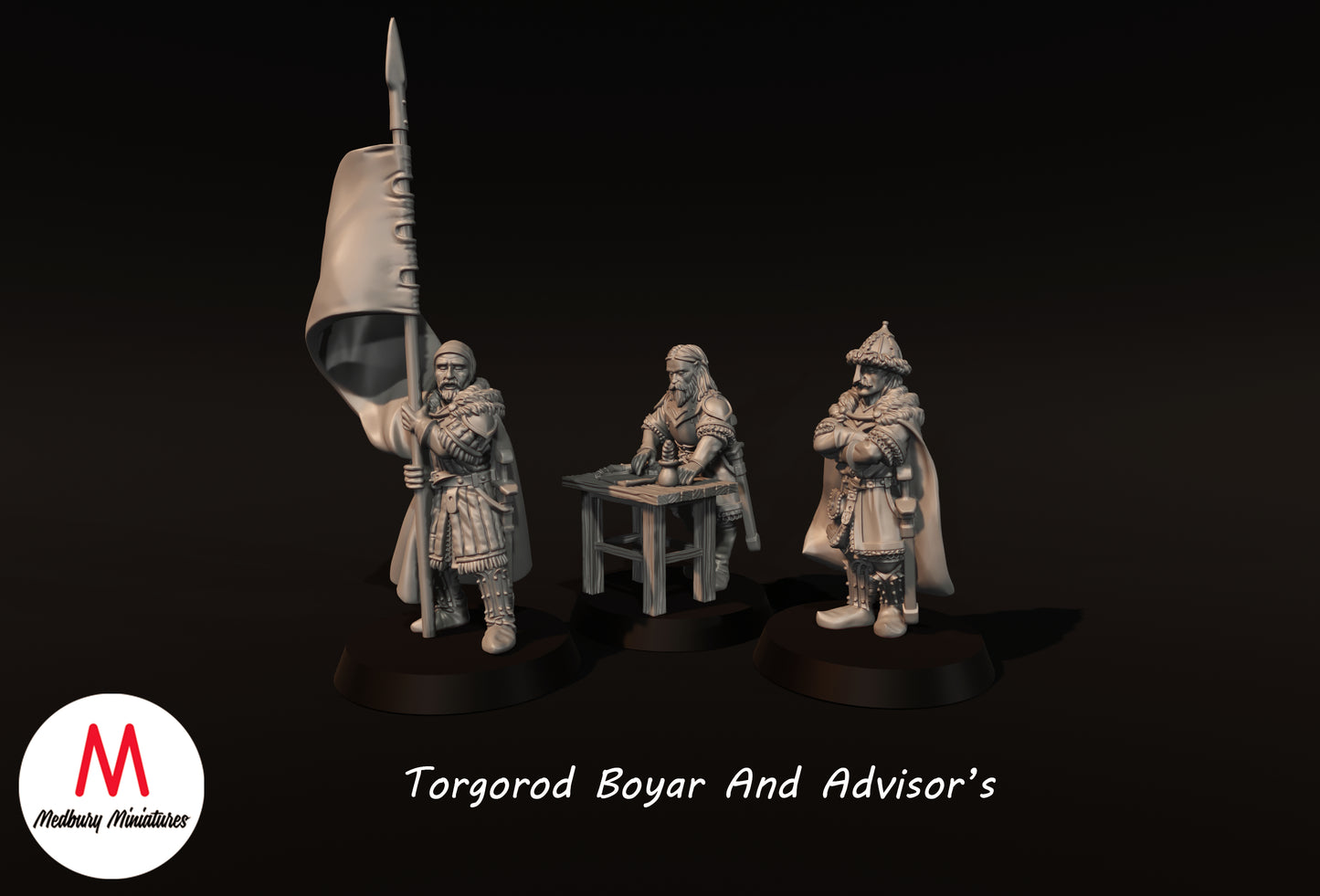 Torgorod Boyar And Advisors - Medbury Miniatures