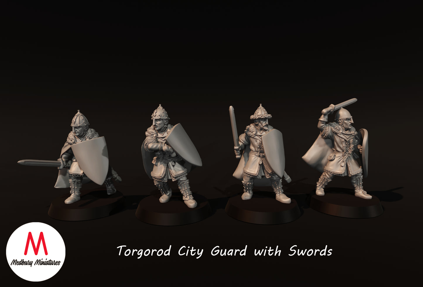 Torgorod City Guard With Swords - Medbury Miniatures