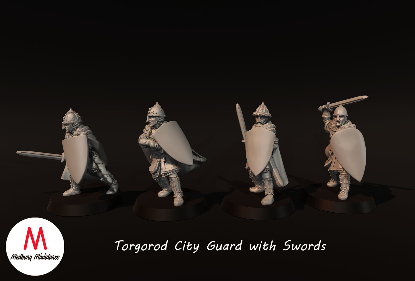 Torgorod City Guard With Swords - Medbury Miniatures