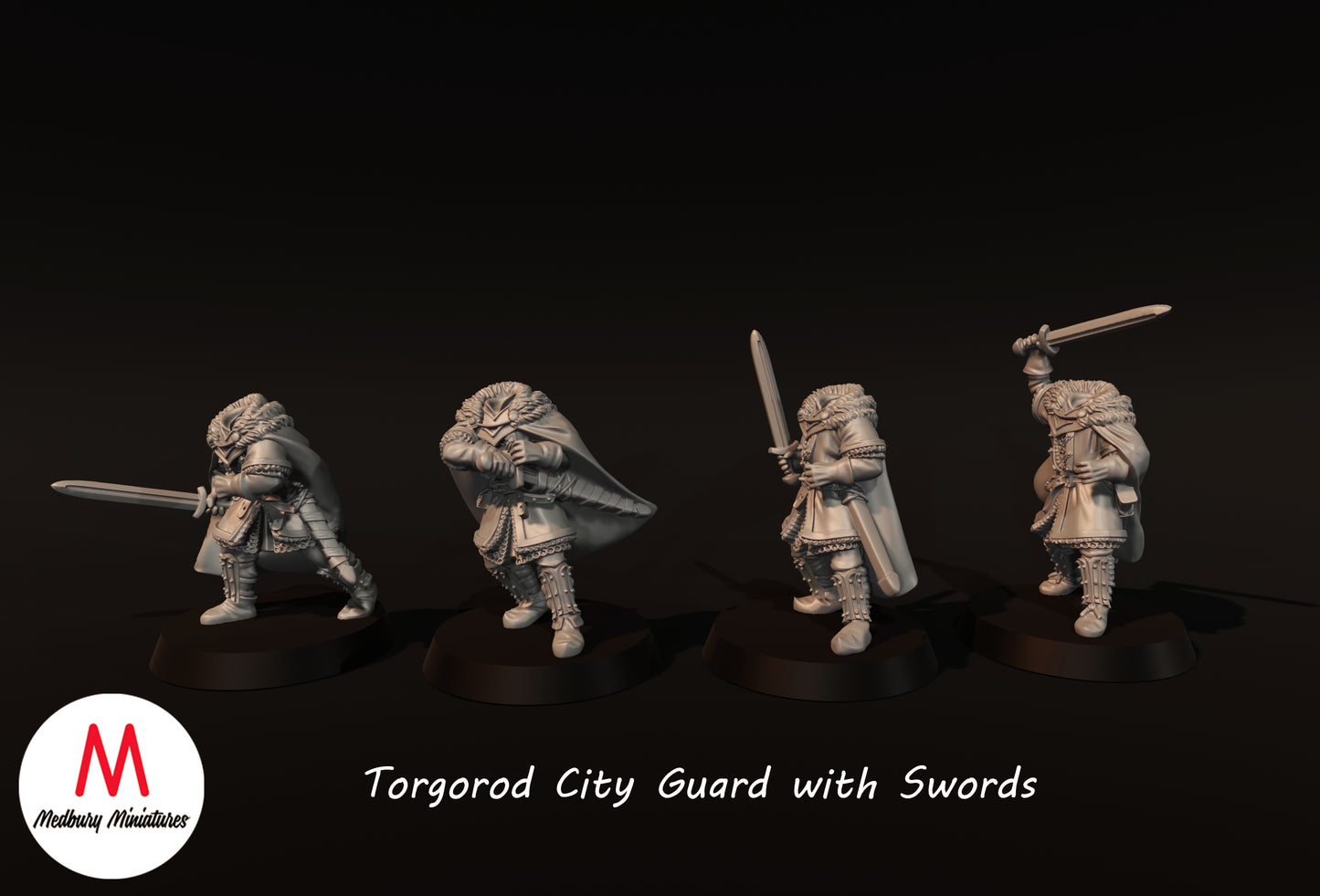 Torgorod City Guard With Swords - Medbury Miniatures