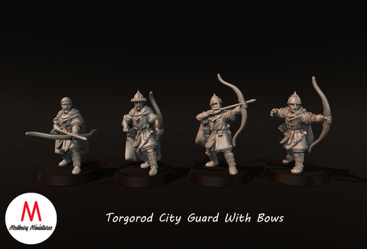 Torgorod City Guard With Bows - Medbury Miniatures