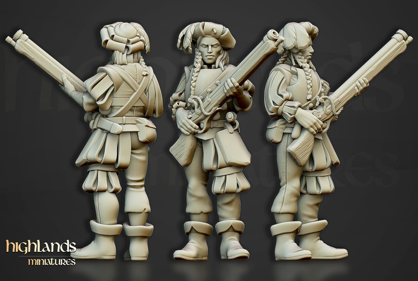 Die Arquebusiers-Einheit – Highlands Miniatures