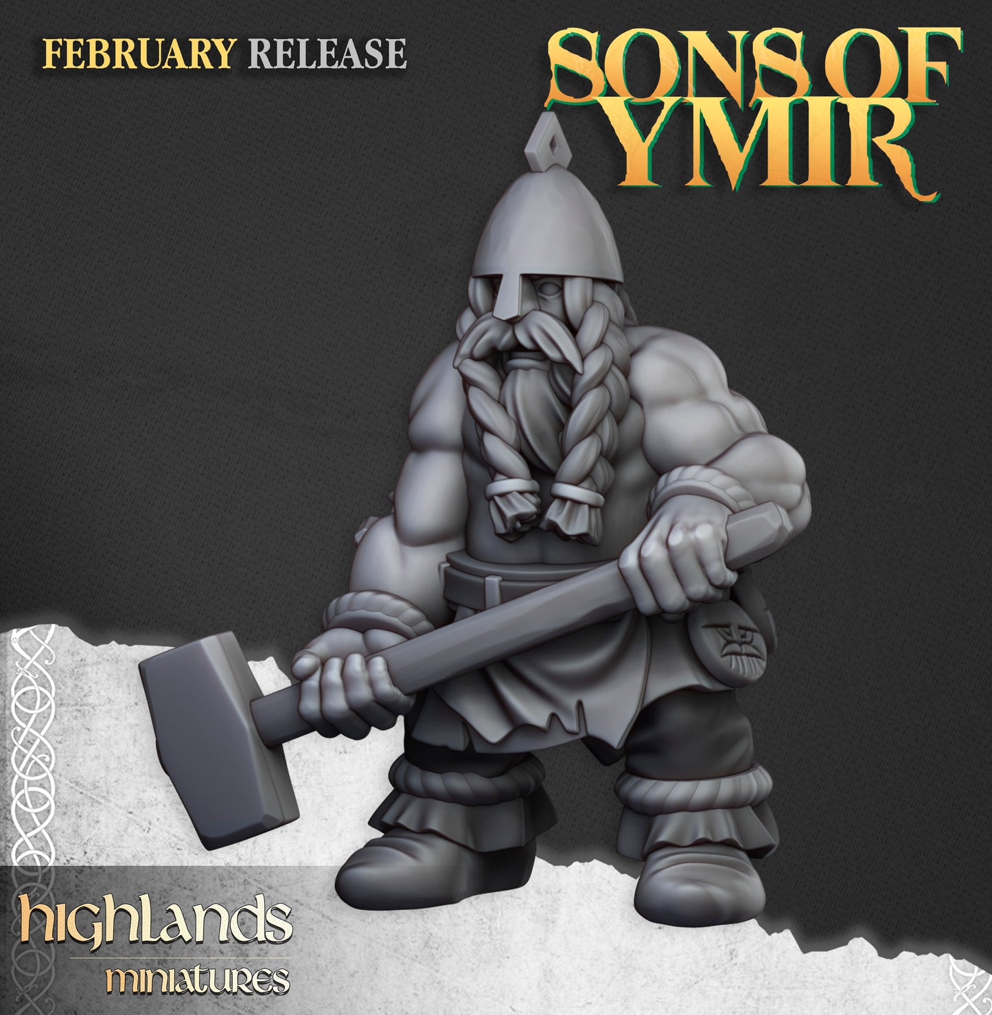 Ancient Dwarf Forge and Great Dwarf Runemaster - Highlands Miniatures