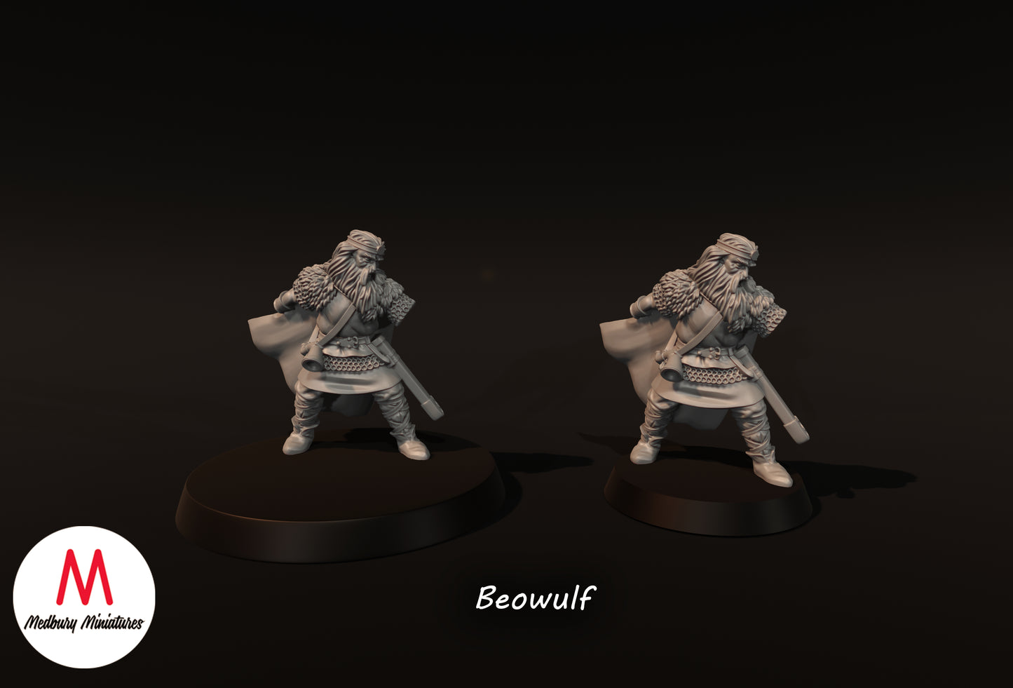 Beowulf on Foot x2 - Medbury Miniatures