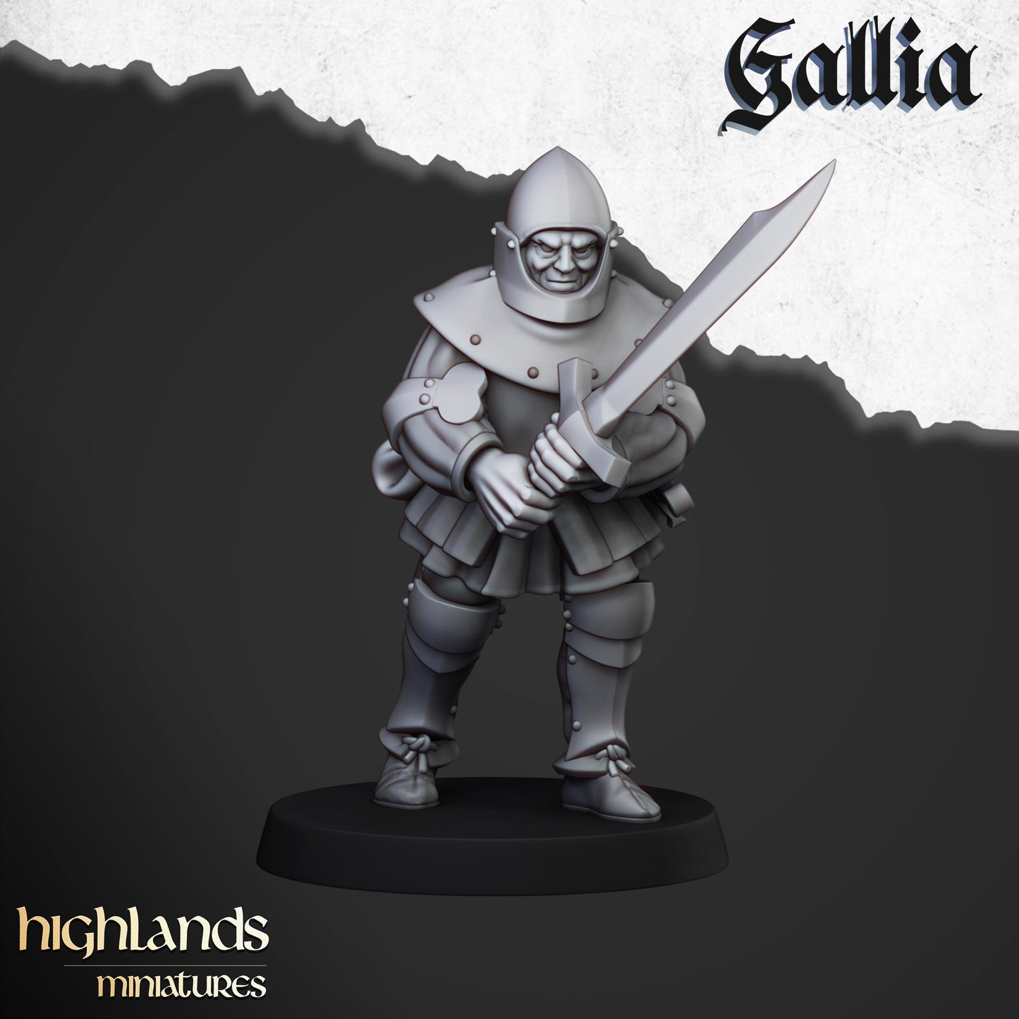 Gallia Men at Arms - Highlands Miniatures