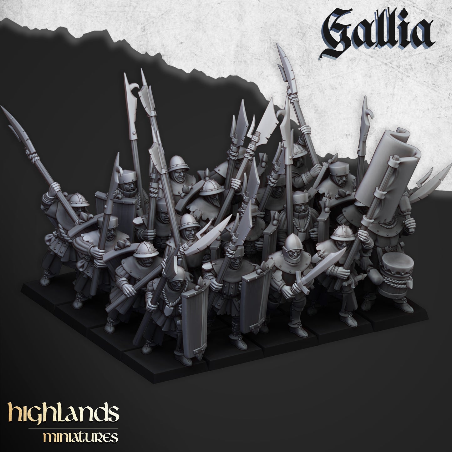 Gallia Men at Arms - Highlands Miniatures