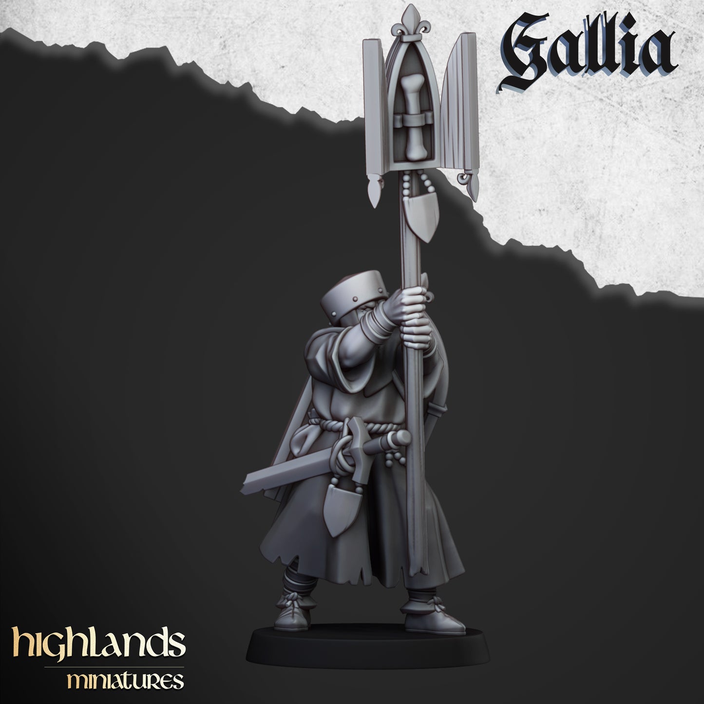 Pèlerins du Graal avec reliquaire - Highlands Miniatures