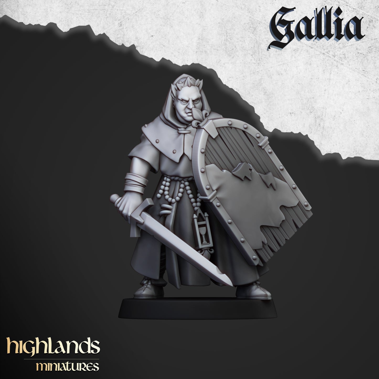 Pèlerins du Graal avec reliquaire - Highlands Miniatures