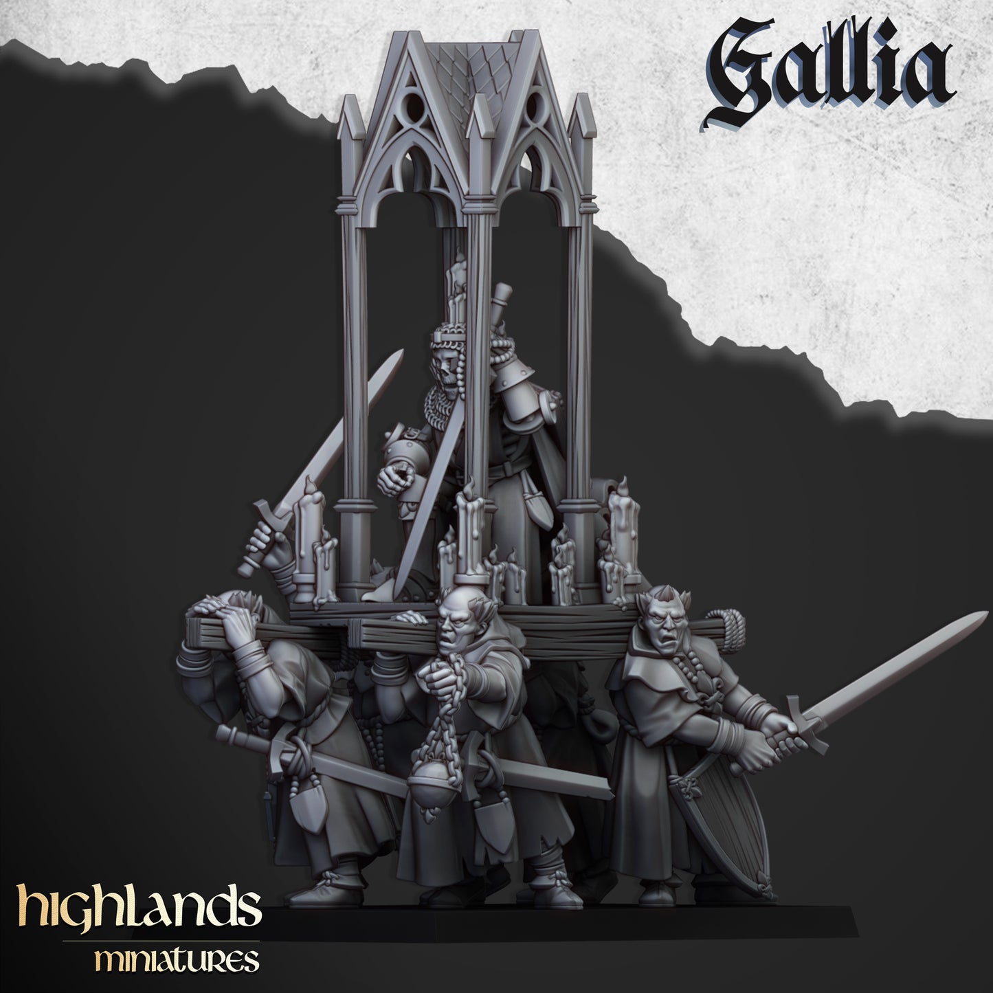 Grail Pilgrims with Reliquary - Highlands Miniatures