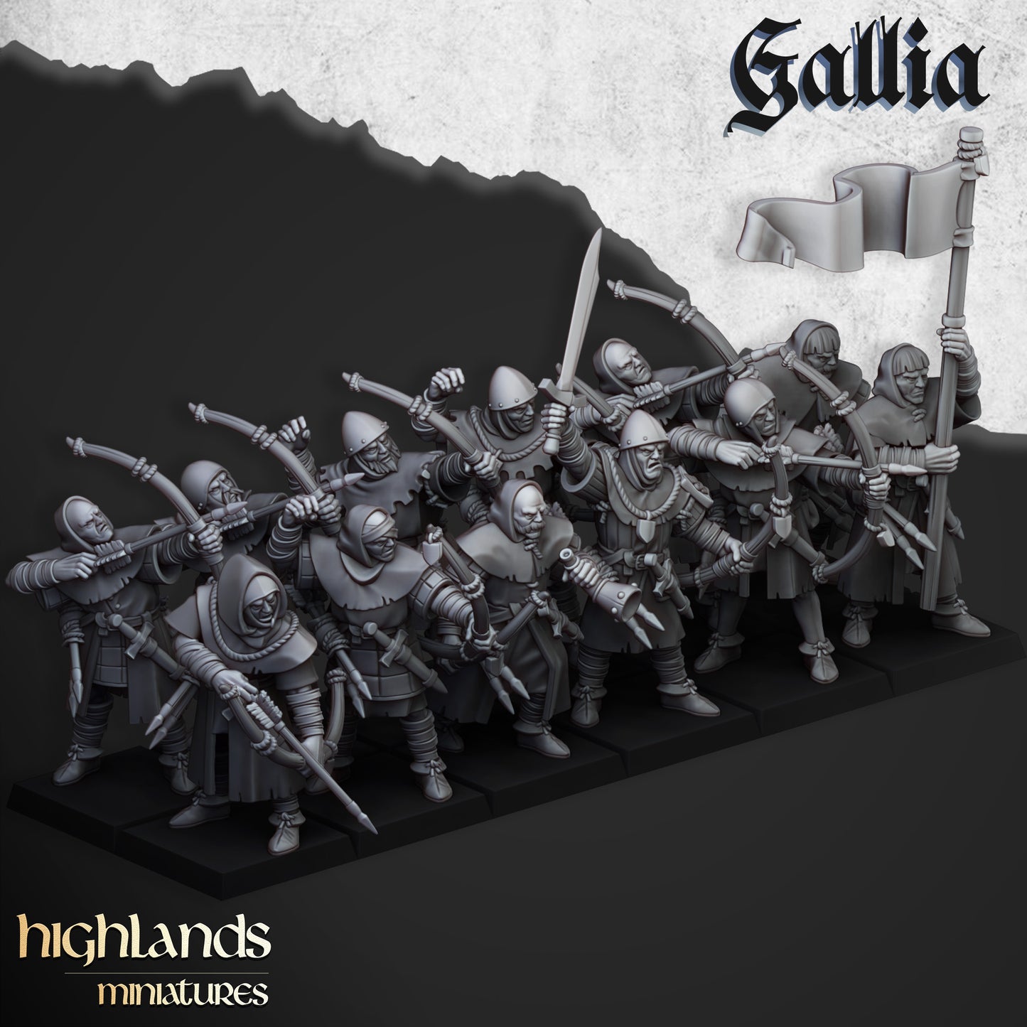 Gallia-Bogenschützen - Highlands Miniatures