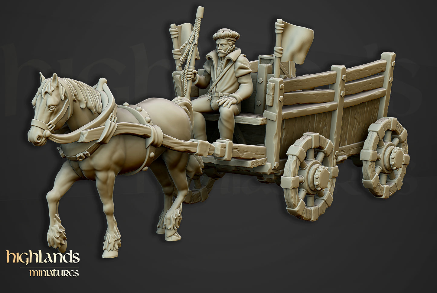 The Gold Wagon - Highlands Miniatures