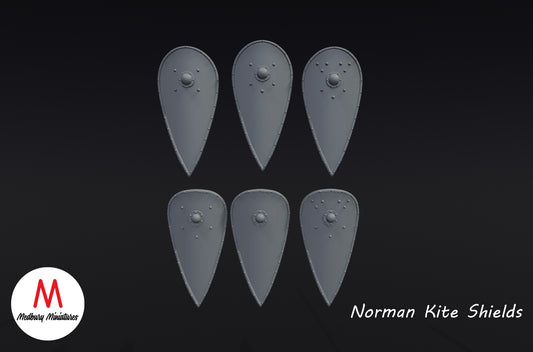 Norman Kite Shields x6 - Medbury Miniatures