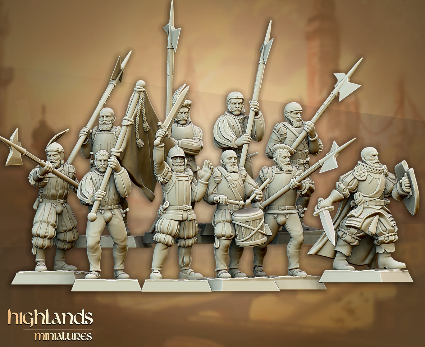 Troupes impériales de Sunland - Highlands Miniatures