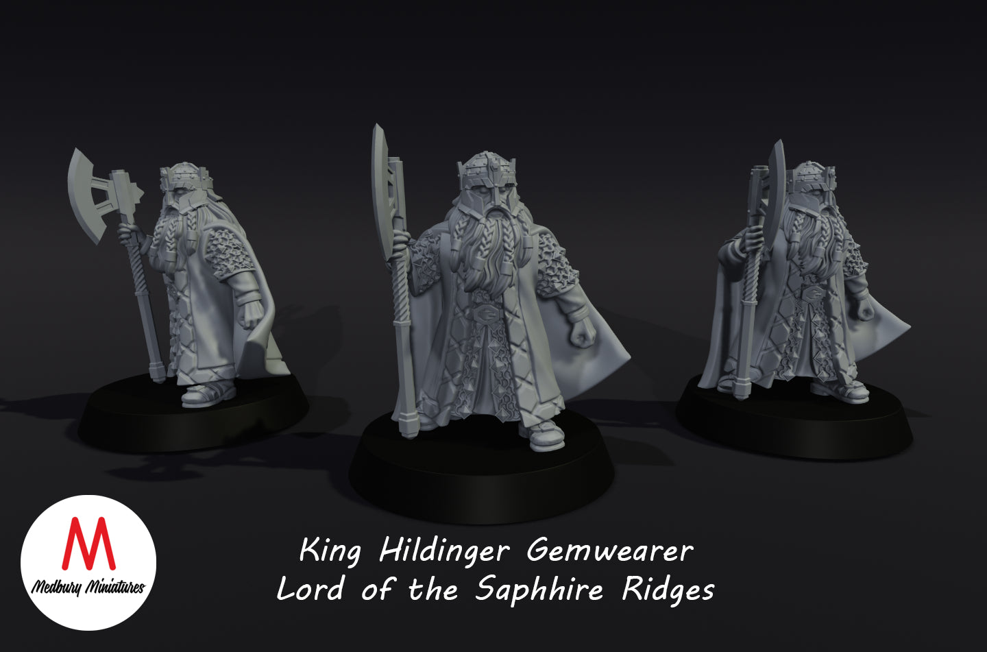 Zwerge des Königshauses von Saphire Ridges - Medbury Miniatures