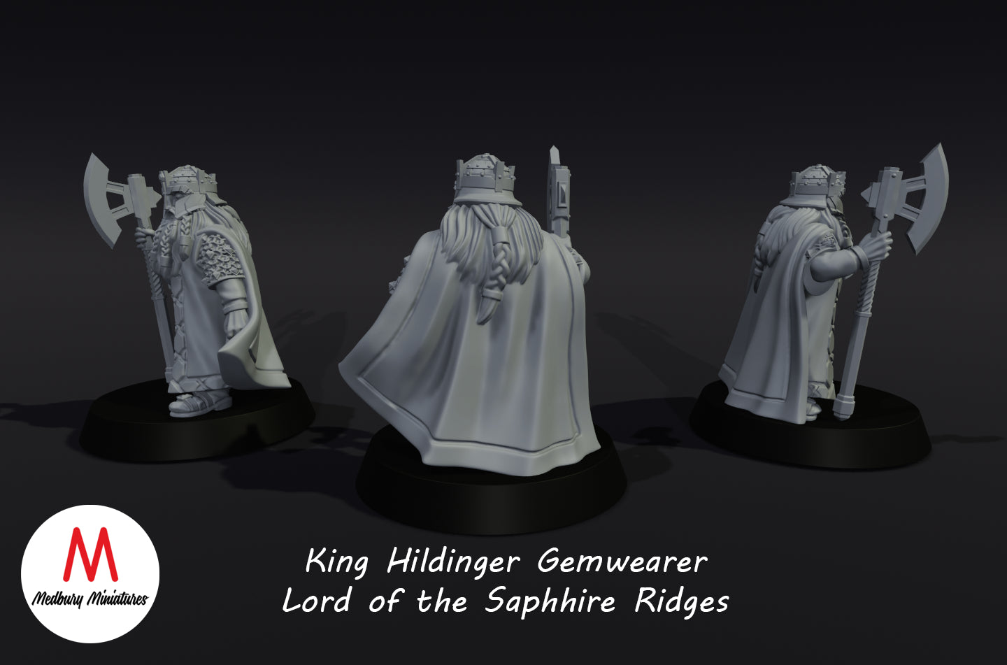 Zwerge des Königshauses von Saphire Ridges - Medbury Miniatures