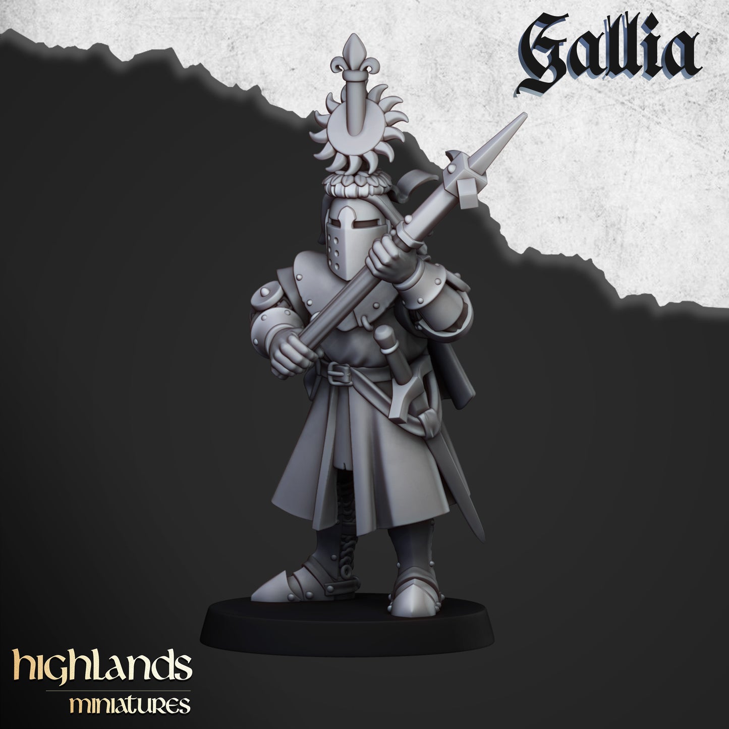 Ritter von Gallia zu Fuß - Highlands Miniatures