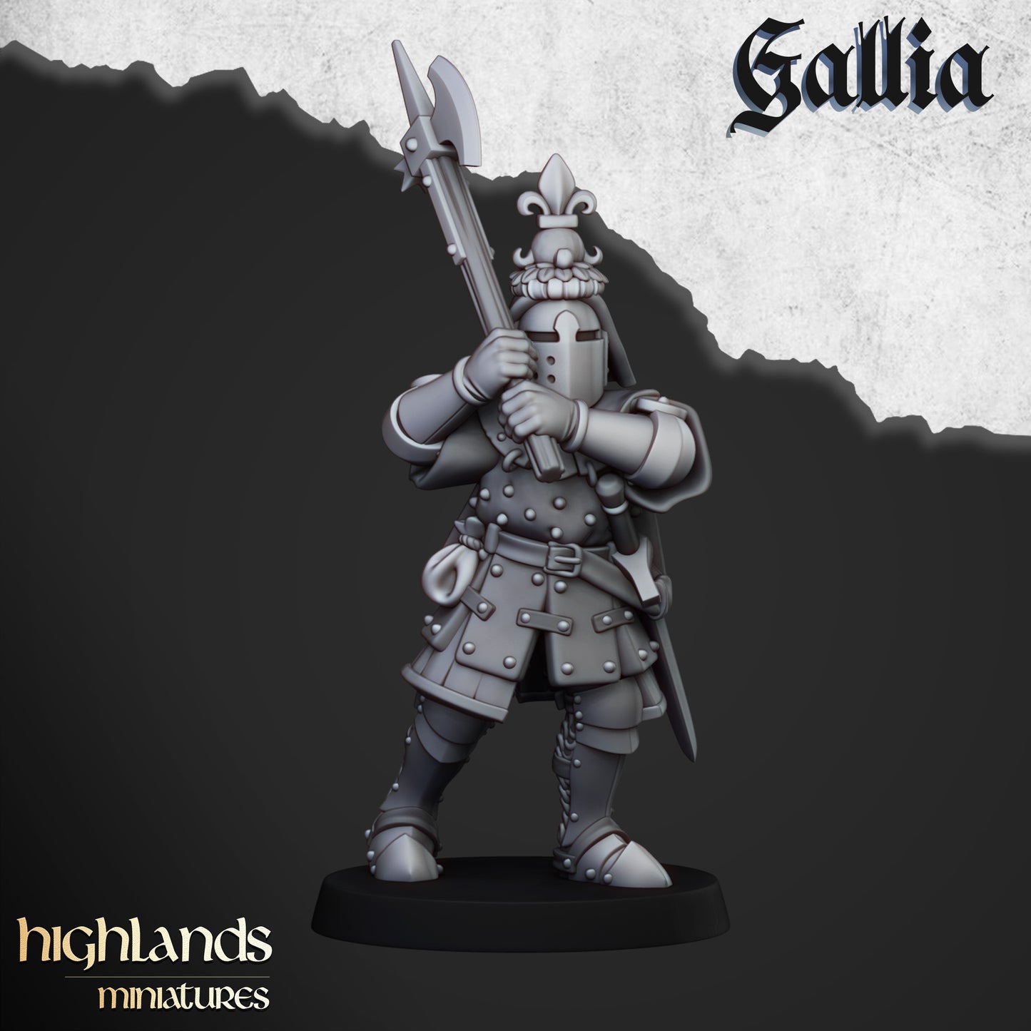 Ritter von Gallia zu Fuß - Highlands Miniatures