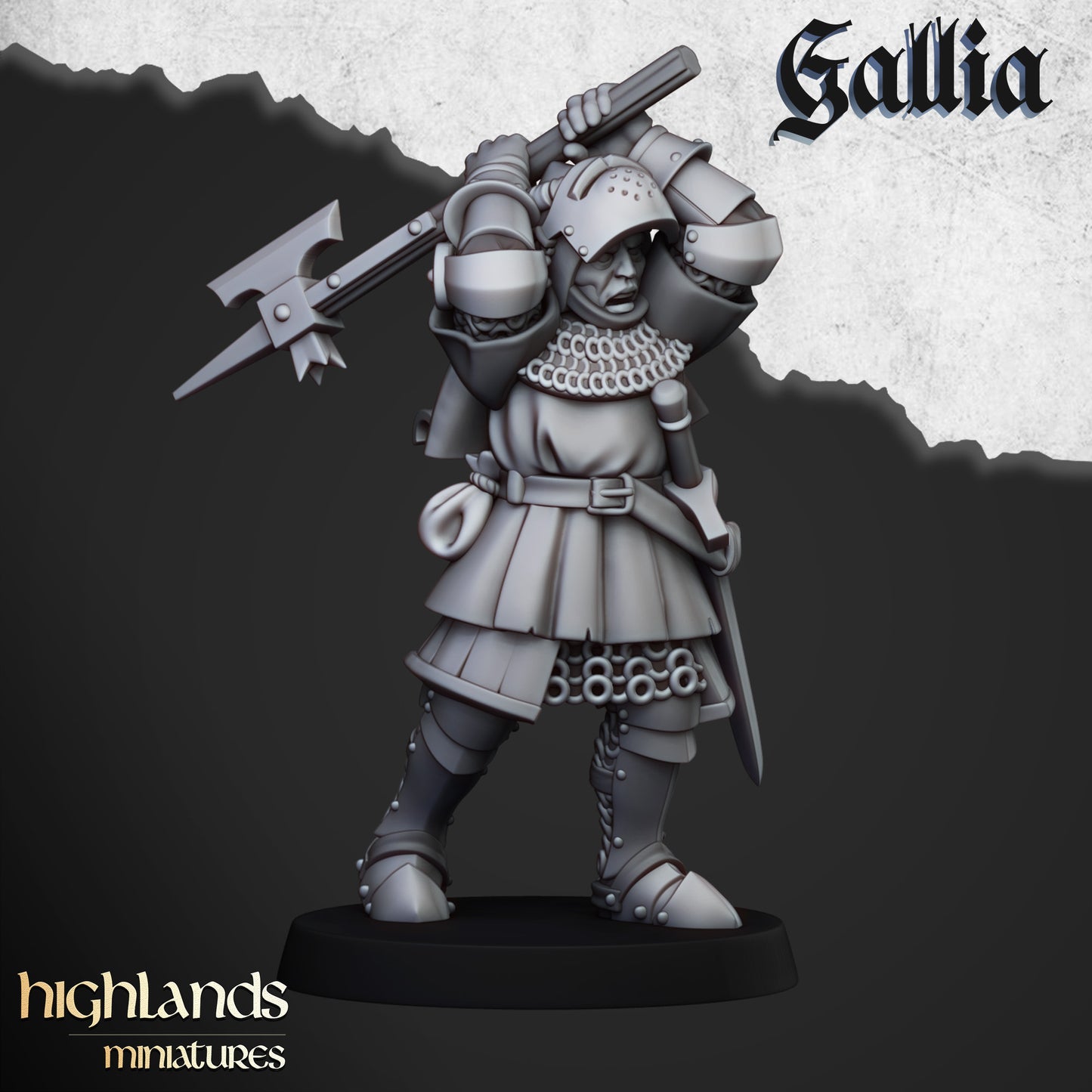 Ritter von Gallia zu Fuß - Highlands Miniatures