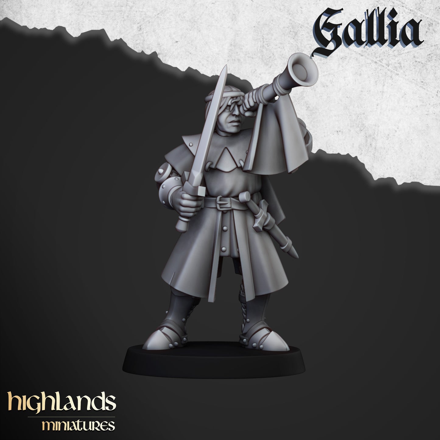 Ritter von Gallia zu Fuß - Highlands Miniatures