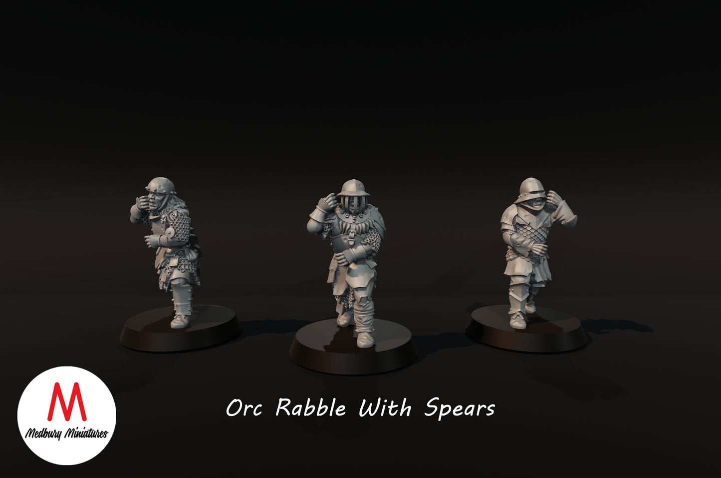 Orc Rabble avec des lances - Medbury Miniatures