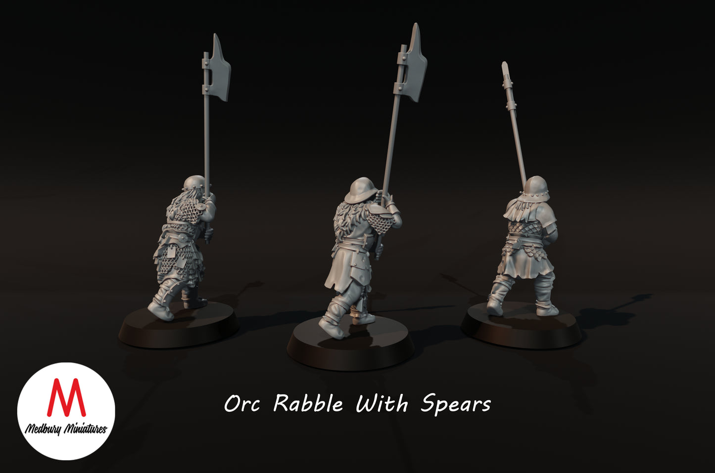 Orc Rabble avec des lances - Medbury Miniatures