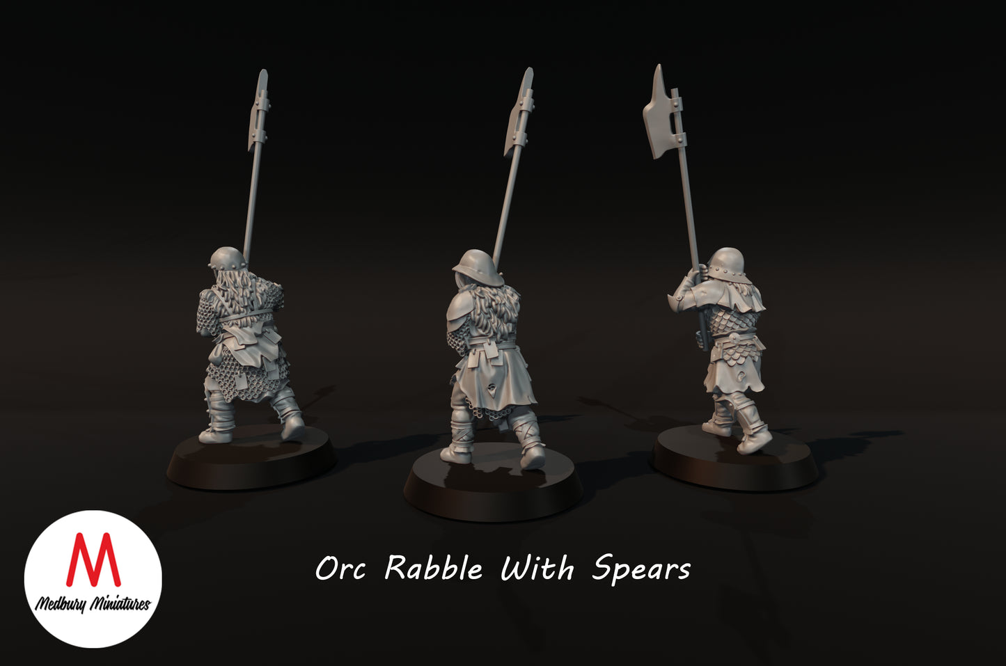 Orc Rabble avec des lances - Medbury Miniatures