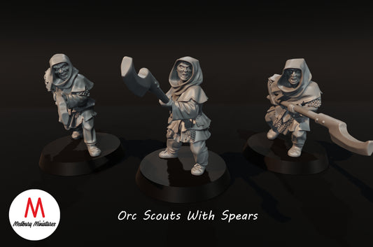 Orc Scouts with Spears - Medbury Miniatures