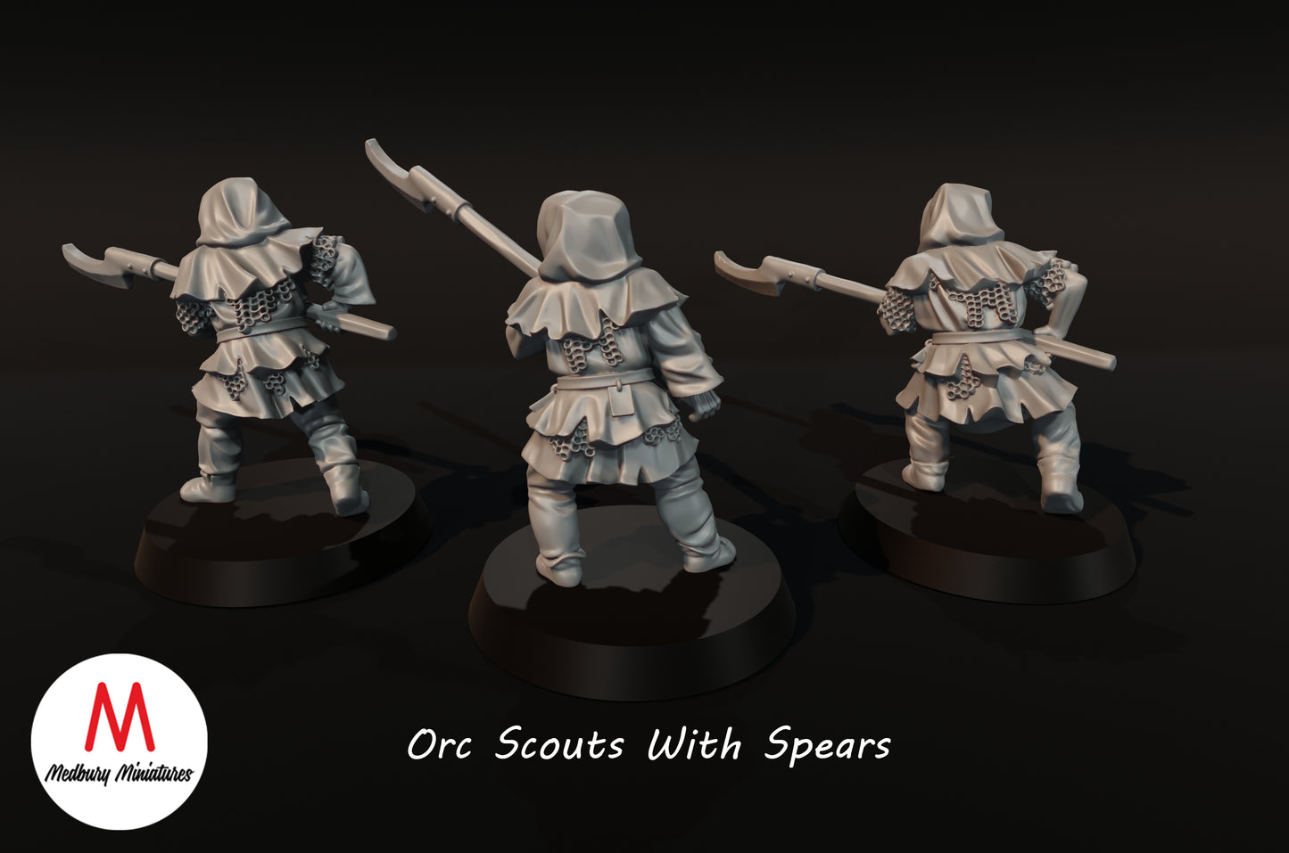 Éclaireurs orques avec lances - Medbury Miniatures