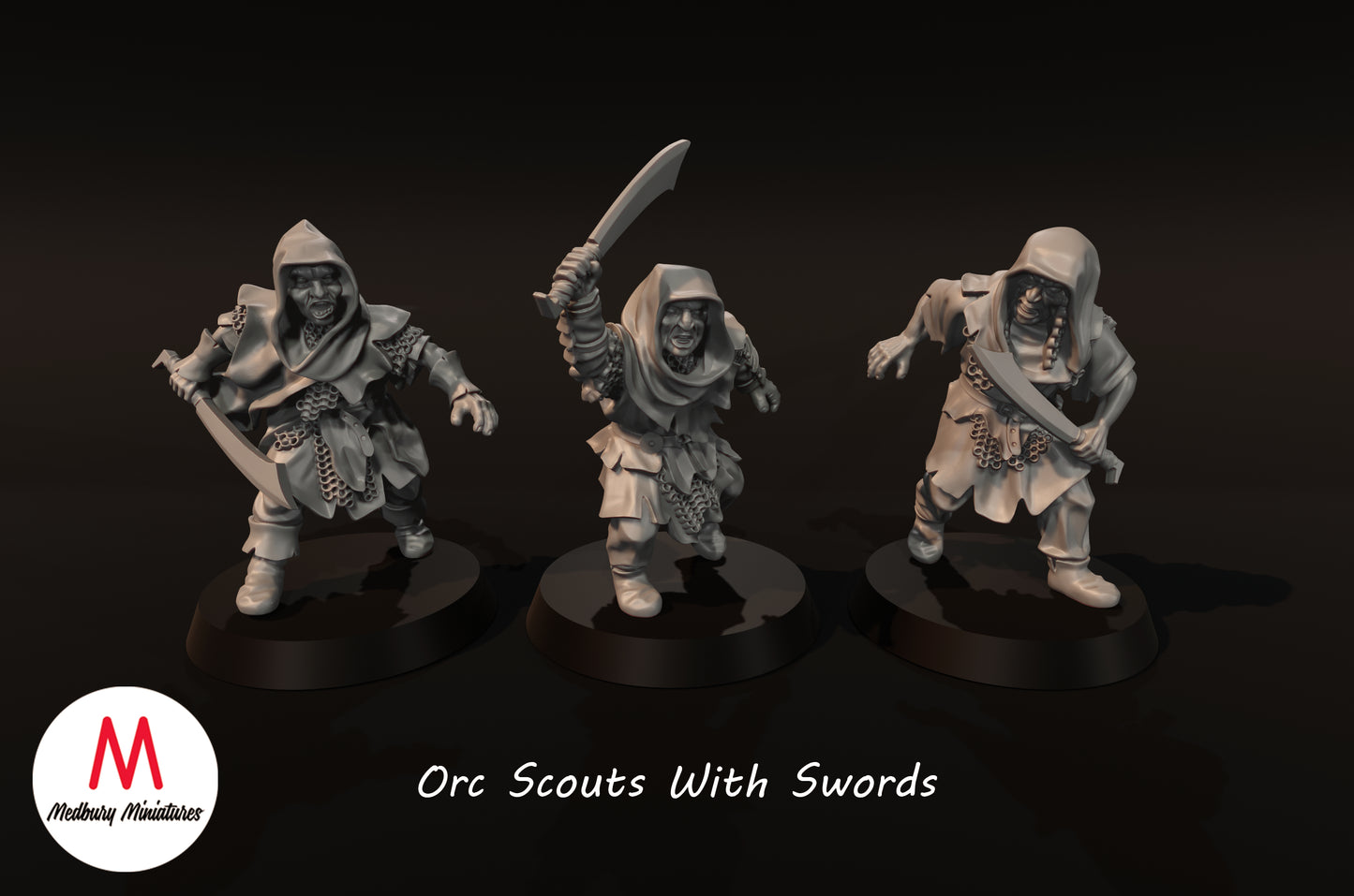 Ork-Scouts mit Schwertern - Medbury Miniatures