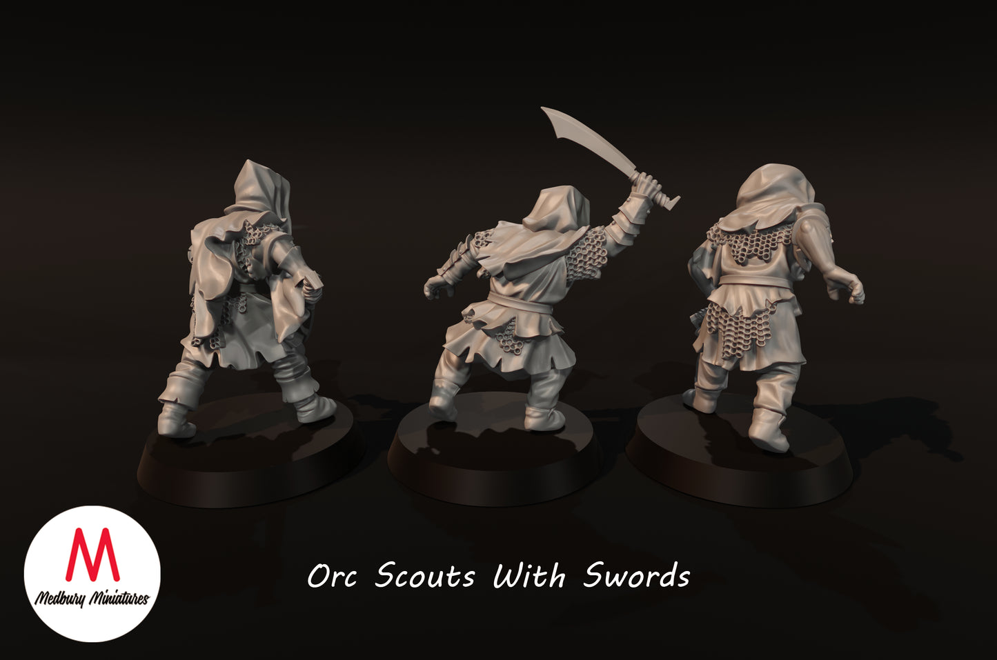 Ork-Scouts mit Schwertern - Medbury Miniatures