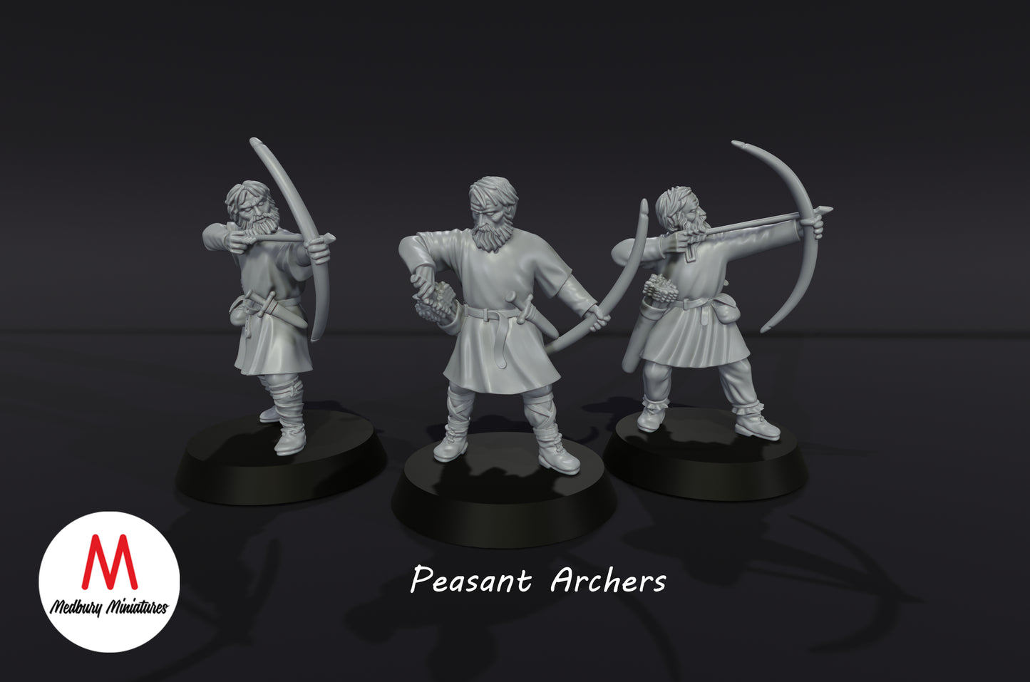 Archers paysans - Medbury Miniatures