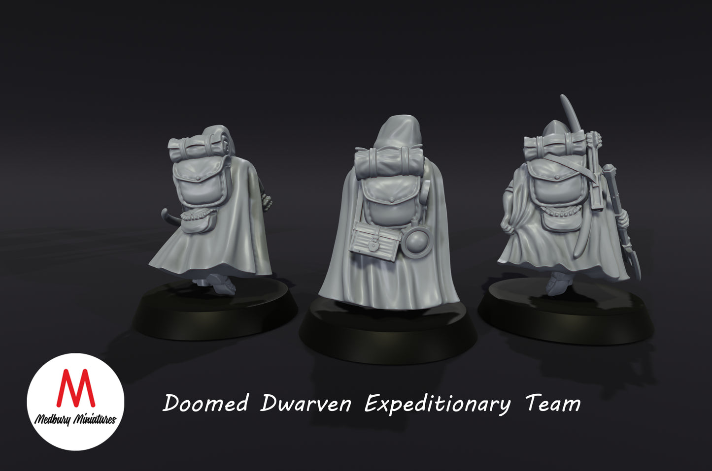 Doomed Dwarven Expeditionary Team - Medbury Miniatures