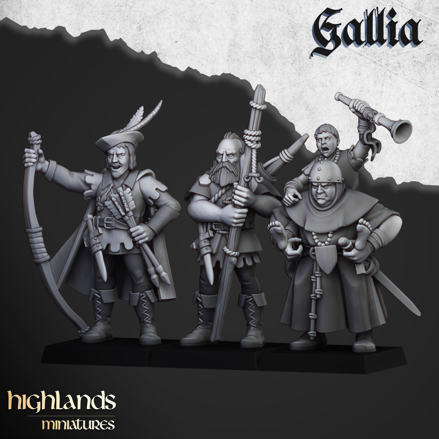 Robin Hood and the Sherwood Archers - Highlands Miniatures