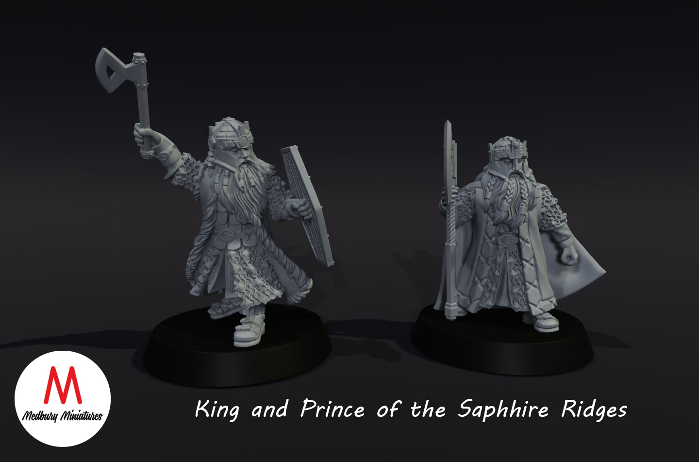 Dwarves of the Sapphire Ridges Royalty - Medbury Miniatures